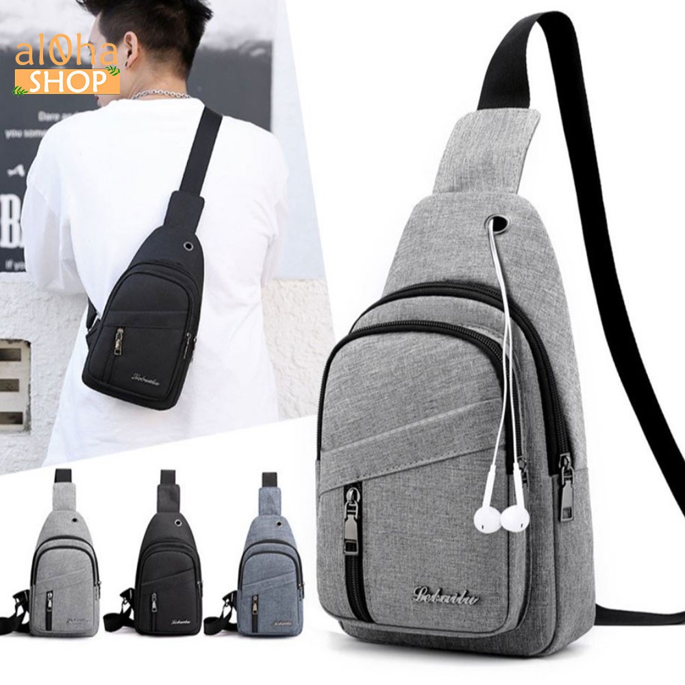 Túi đeo chéo Fashion vải Canvas unisex nam nữ phong cách trẻ trung Hàn