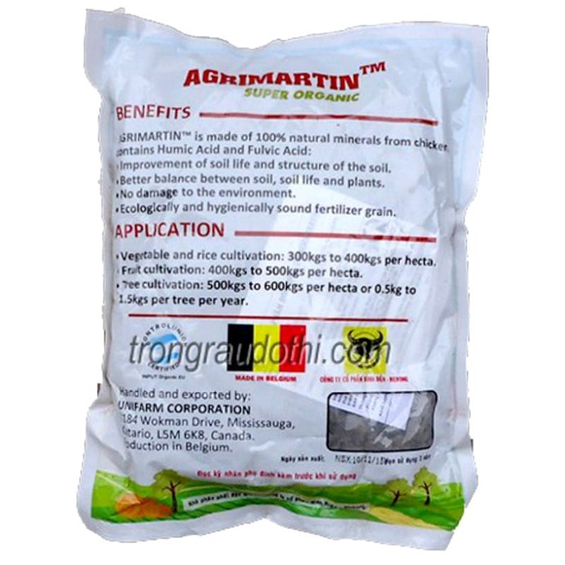 Phân Hữu Cơ  Nhập Khẩu BỈ Agrimartin