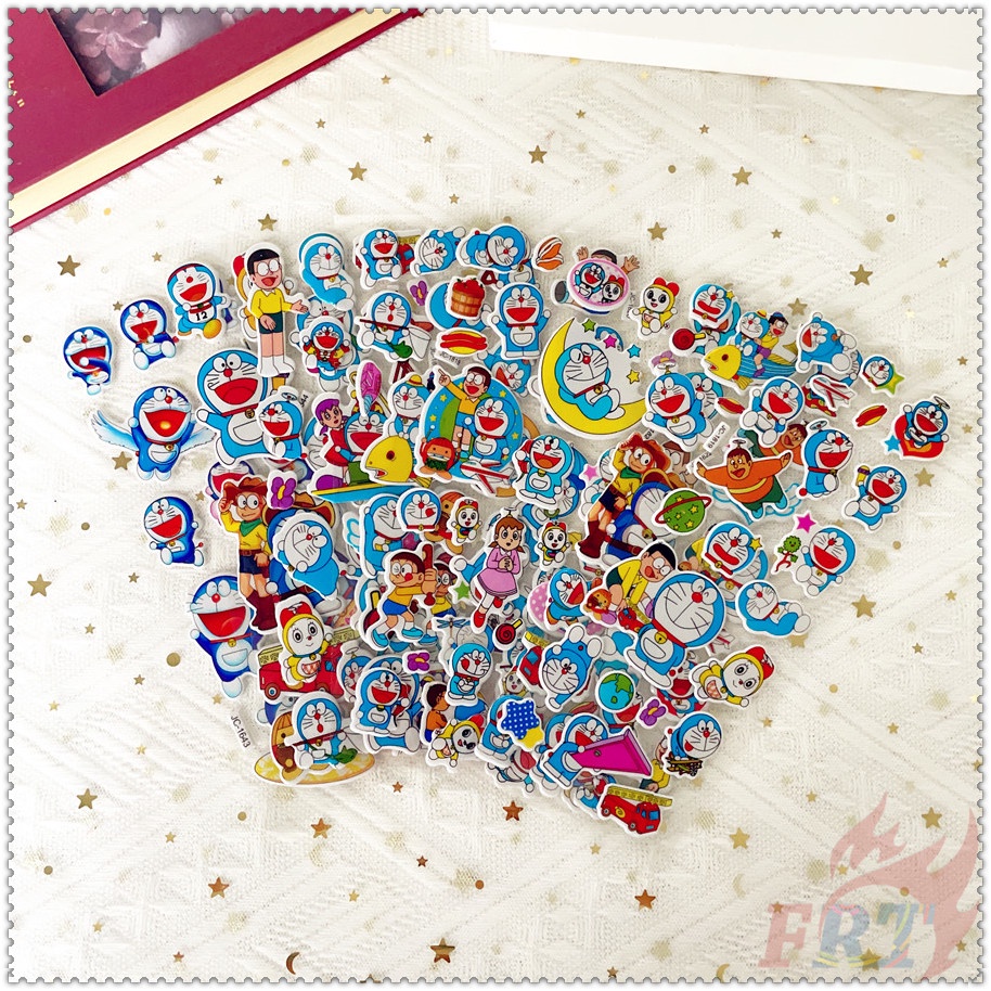 ❀ Hình Dán Khen Thưởng Tự Làm Doraemon Q-1 ❀ 1 Miếng Dán Bong Bóng 3D Bằng PVC Chống Nước