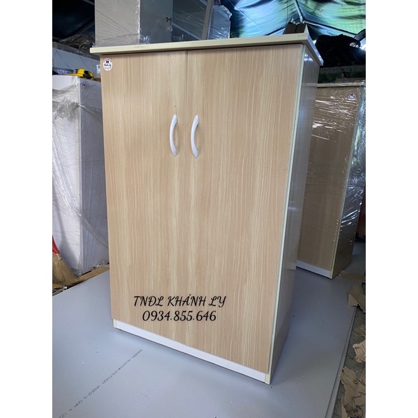 Tủ giày dép 2 cánh 6 tầng nhựa đài loan vân gỗ 65x103