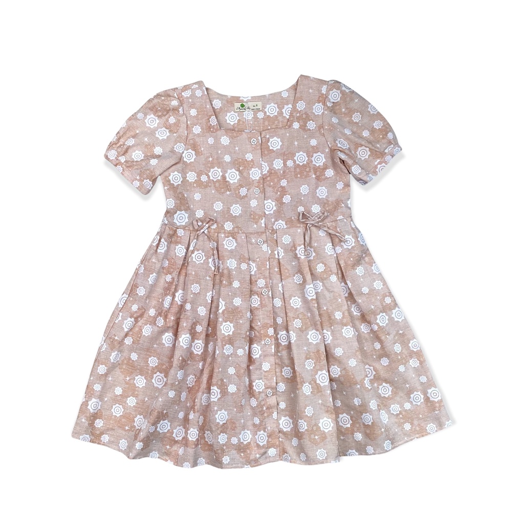 Váy litibaby cho bé gái thô đũi cổ vuông size 8/12