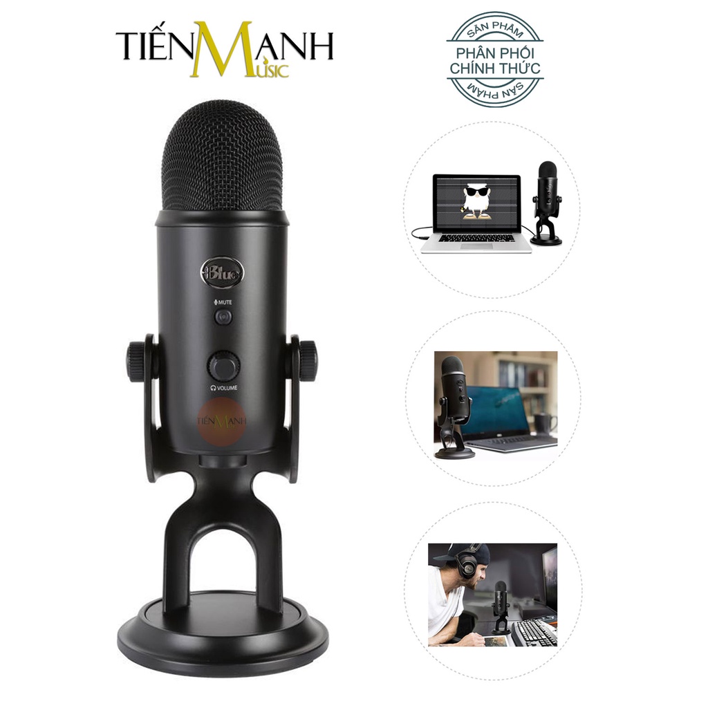 [Mặc Cả Còn 3TR890] Micro Blue Yeti USB Condenser - Mic Thu Âm Podcast, Livestream, Radio, ASMR Microphone Phòng Studio