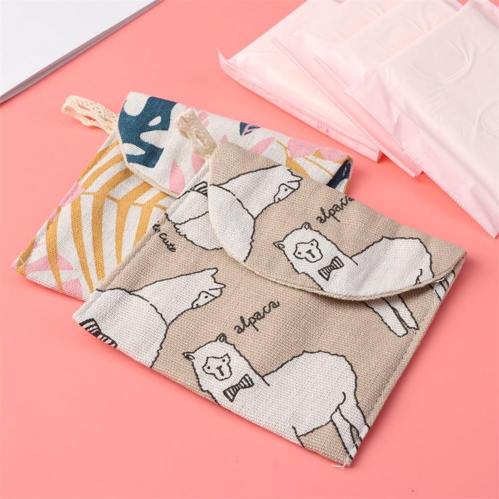 Túi Đựng Mỹ Phẩm / Trang Sức / Tai Nghe Họa Tiết Hoạt Hình Động Vật Dễ Thương