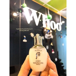 Xả kho giá sỉ Nước hoa hồng/ cân bằng tái sinh da Whoo Radiant Rejuvenating Balancer 25ml/ Ohui công ty chính hãng