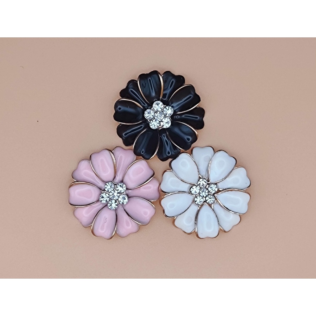 Charm hoa trà 2 lớp men sứ cho các bạn trang trí vỏ ốp điện thoại, DIY