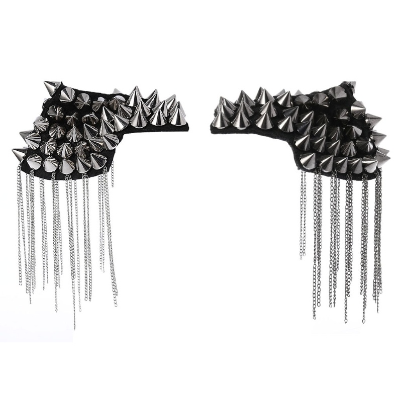 Youyo Ghim Cài Áo Đính Đinh Tán Phối Tua Rua Phong Cách Punk Gothic