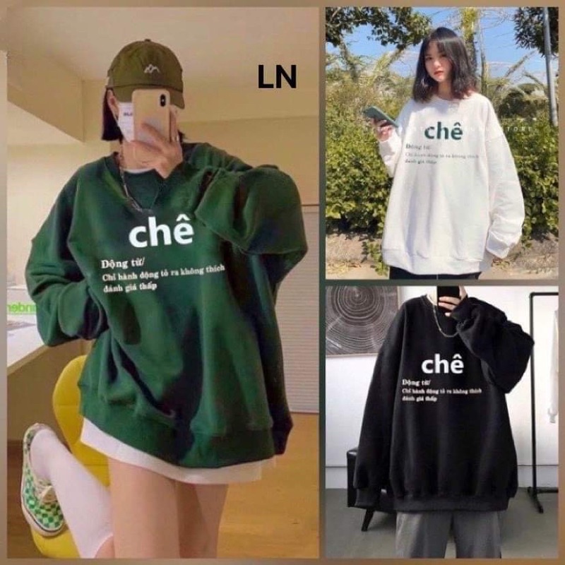 Áo nỉ bo cotton CHÊ LN12