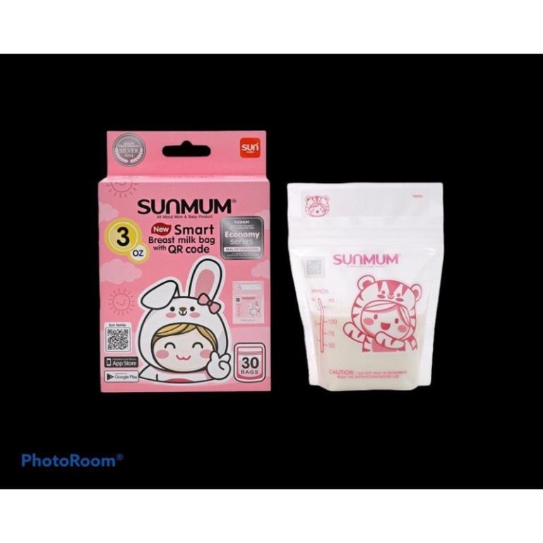Túi trữ sữa Summum Thái Lan 30c và 50c chính hãng dung tích 100ml-250ml