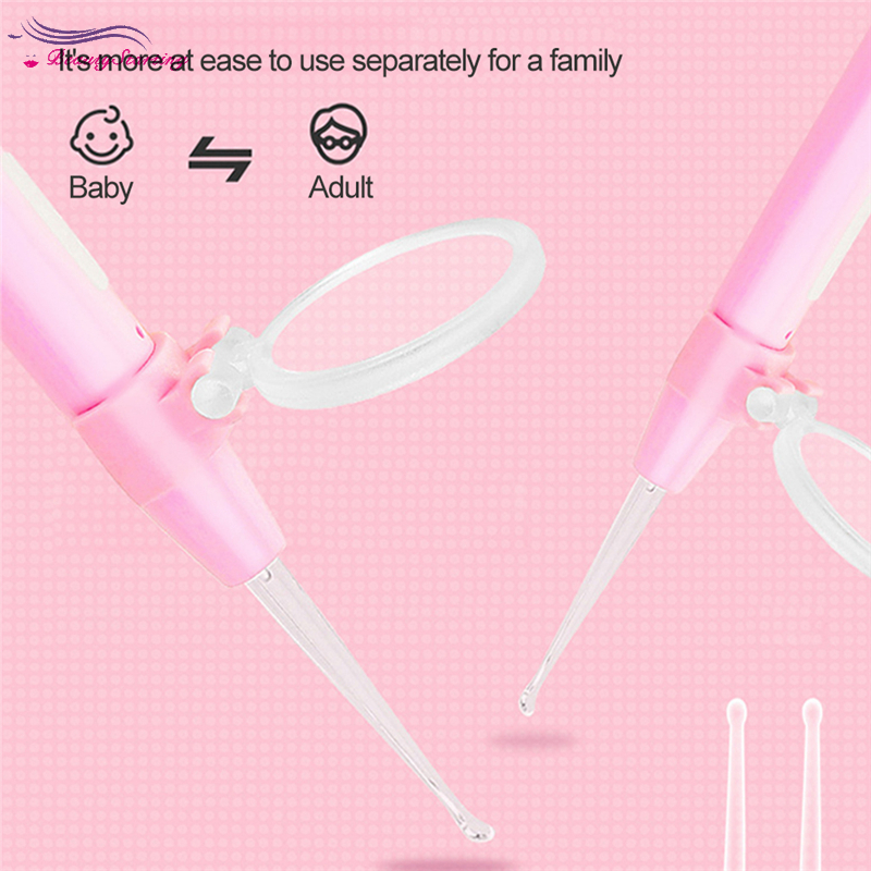 Bộ dụng cụ lấy ráy tai có đèn LED sạc cổng cắm USB tiện dụng