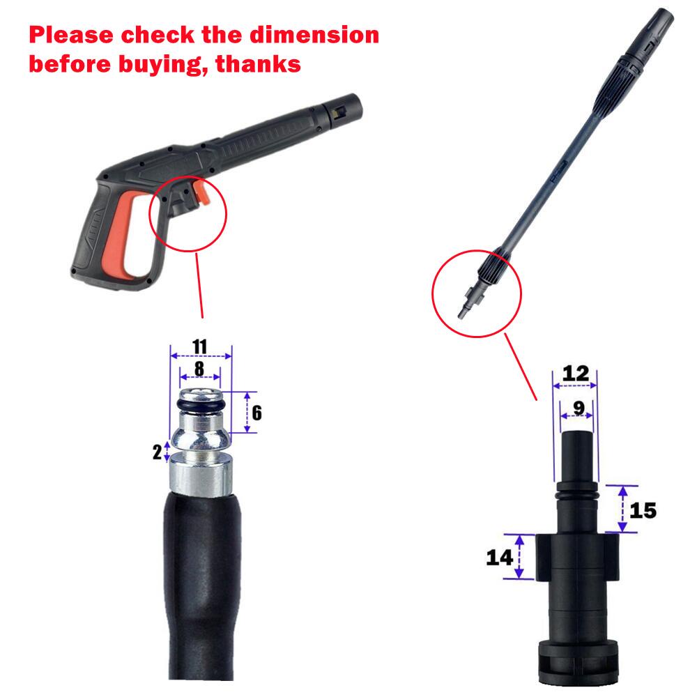 Súng phun nước rửa xe áp lực cao BOSCH/AQT/UA/Black & Decker/YILI4