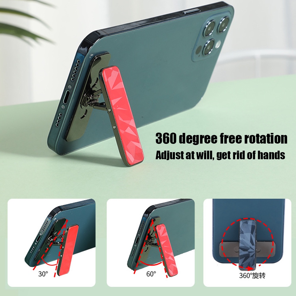 Giá Đỡ Điện Thoại Mini Bằng Hợp Kim Nhôm Xoay 360 Độ Tiện Dụng