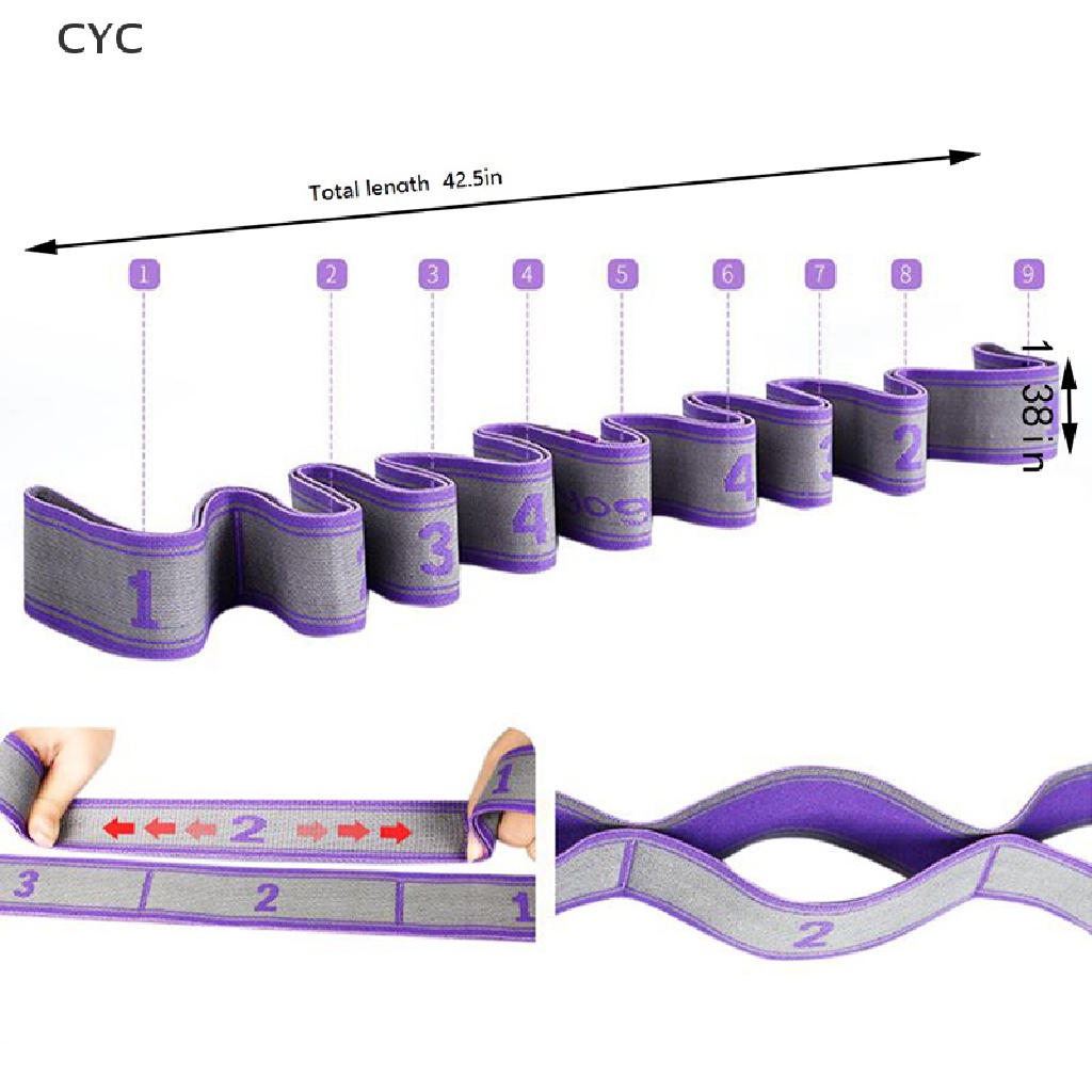 CYC Professional Gymnastics Latin Training Bands Pilate Yoga Stretch Resistance Band CY