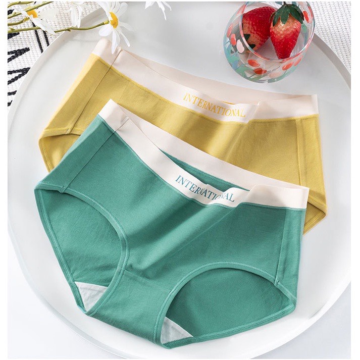 Quần lót nữ cotton lì International cạp su kháng khuẩn cao cấp QL8858