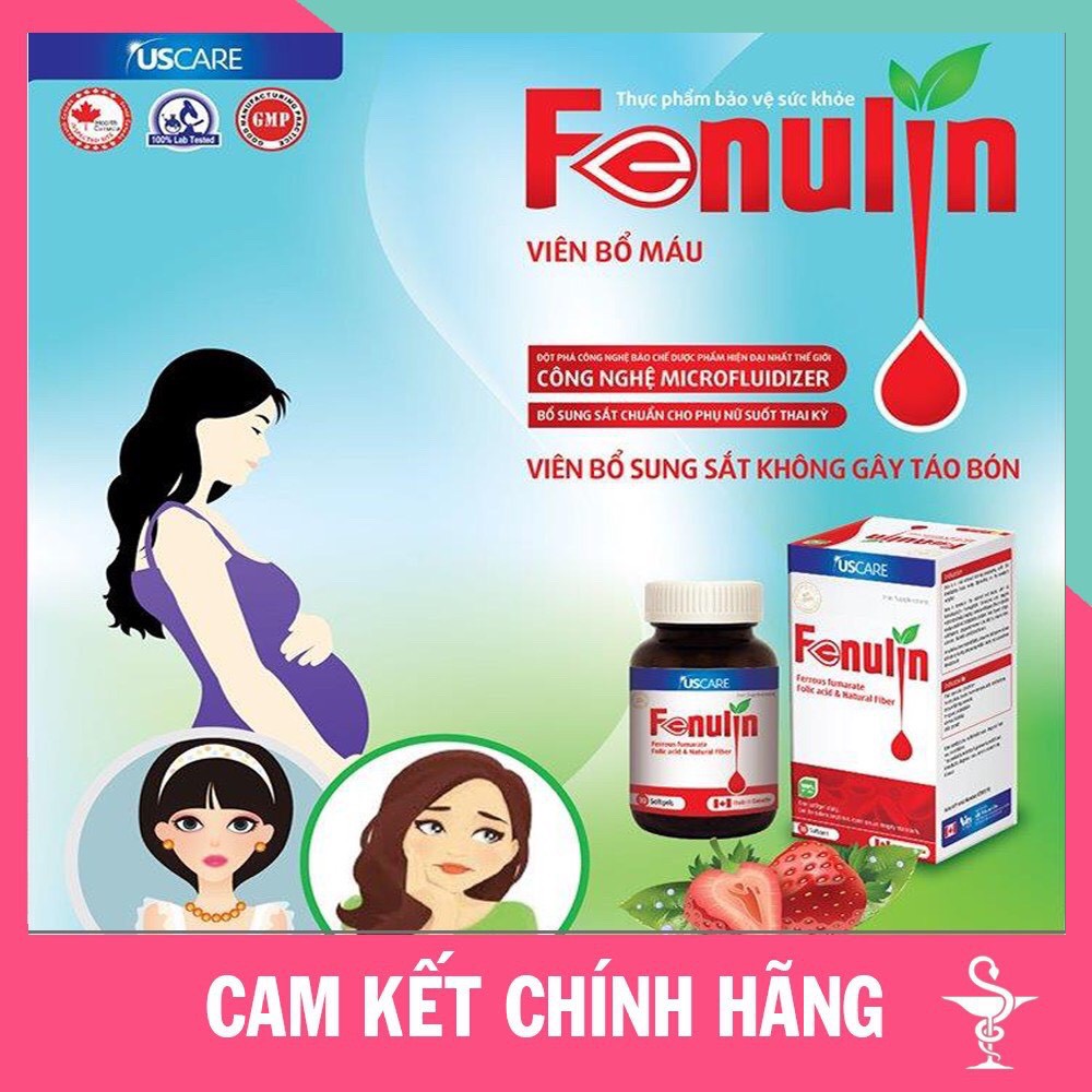 Viên uống bổ máu Fenulin - Không gây táo bón