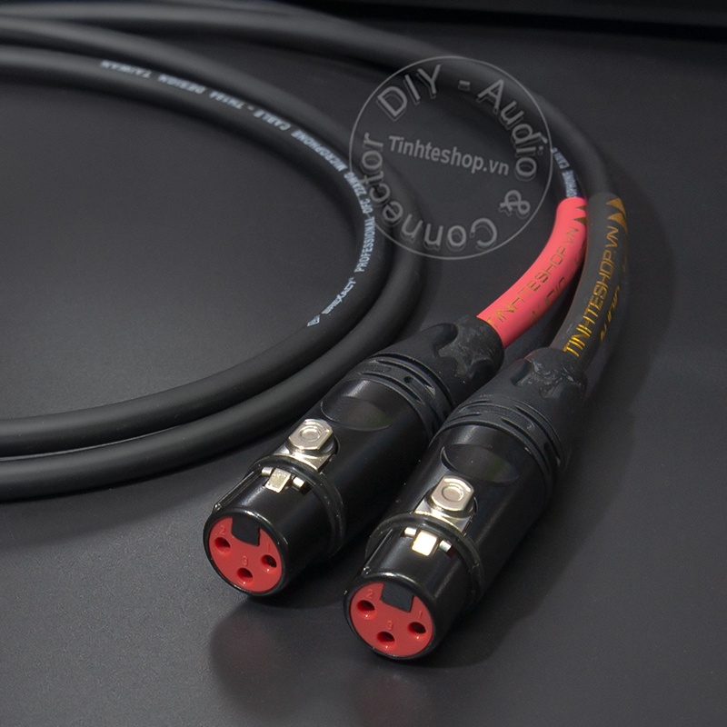 Cặp dây canon cái sang hoa sen DIY dài 0.5M đến 5M - XLR female to RCA cable