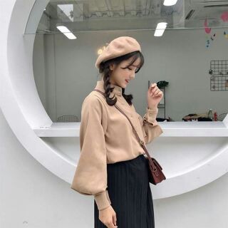Áo sơ mi nữ tay phồng (có ảnh thật)