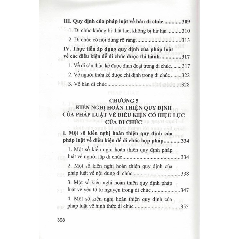 Sách - Di Chúc Và Điều Kiện Có Hiệu Lực Của Di Chúc (Sách Chuyên Khảo)