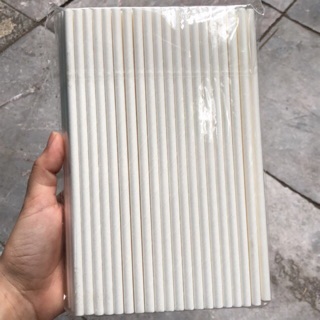 500 Ống hút giấy phi 10 hoặc  phi 8