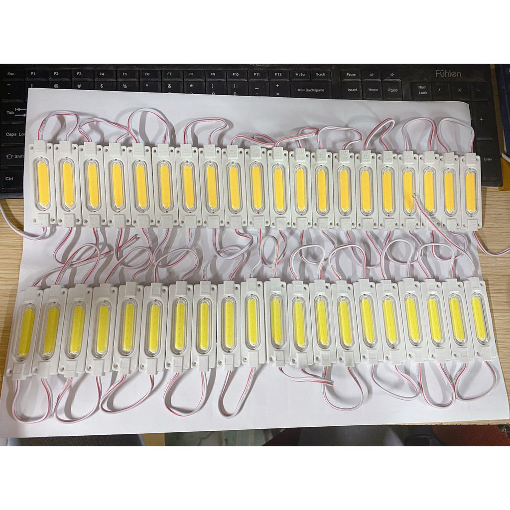 Led hắt COB kích thước 7020 màu trắng, màu vàng nắng siêu sáng chống nước