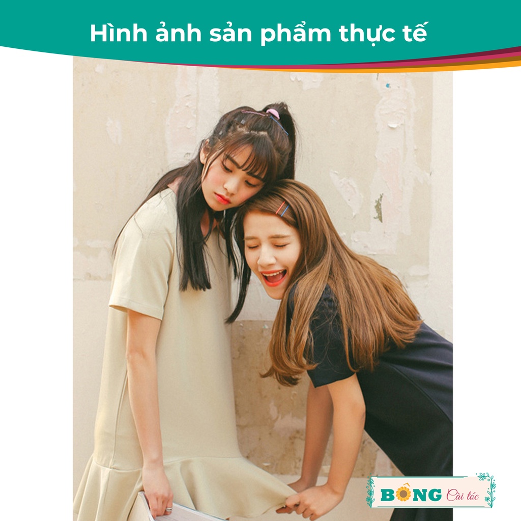 Set kẹp tăm 40 chiếc nhiều màu phong cách Hàn Quốc KKL60 - Kẹp tóc mái BÔNG Cài Tóc