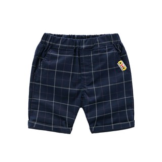 Quần kaki bé trai wellkids quần short kaki cho bé họa tiết caro hàng xuất âu mỹ