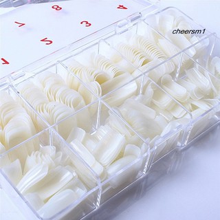 Hộp 500 cái móng giả không màu dùng để làm móng tay nghệ thuật