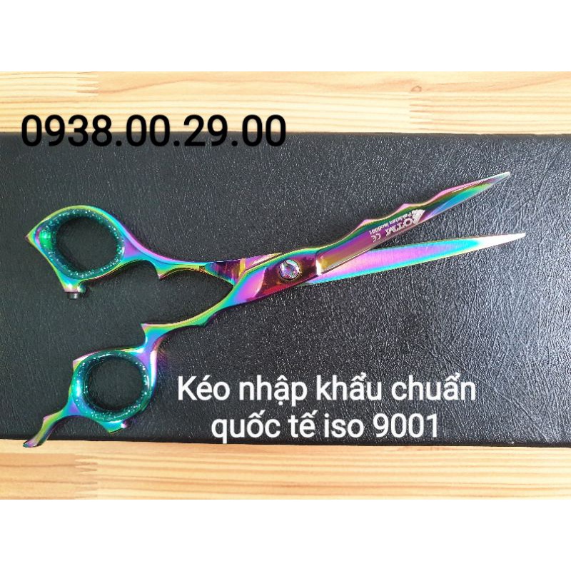 Kéo Cắt Tóc Pakistan OTM Titan 7 Màu, Kéo Cắt Tóc 6inch Thép 440c Hàng Nhập Khẩu Quốc Tế Chuẩn Iso 9001.(Ảnh thật)