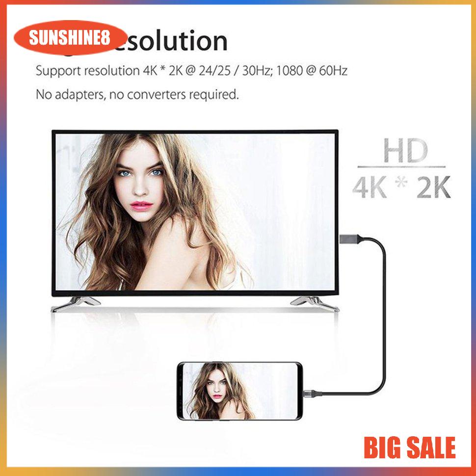 【SUN】For Samsung Galaxy Note 8 9 S10+ Plus Type-C USB-C To HDMI-Compatible HDTV