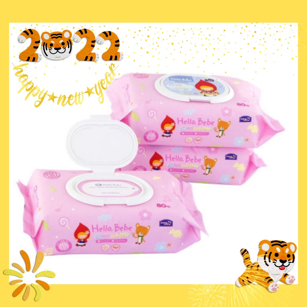 Khăn giấy ướt Lock&Lock Hello Bebe 20/80 tờ