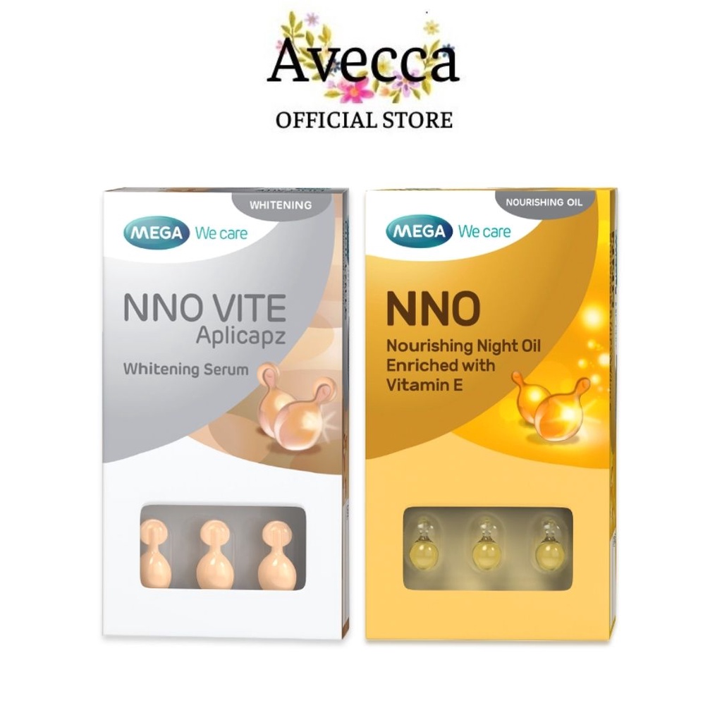 Serum Dưỡng Trắng Da, Mờ Thâm, Dưỡng Ẩm, Chống Lão Hóa NNO Vite Và NNO Vitamin E Hộp 30 Viên