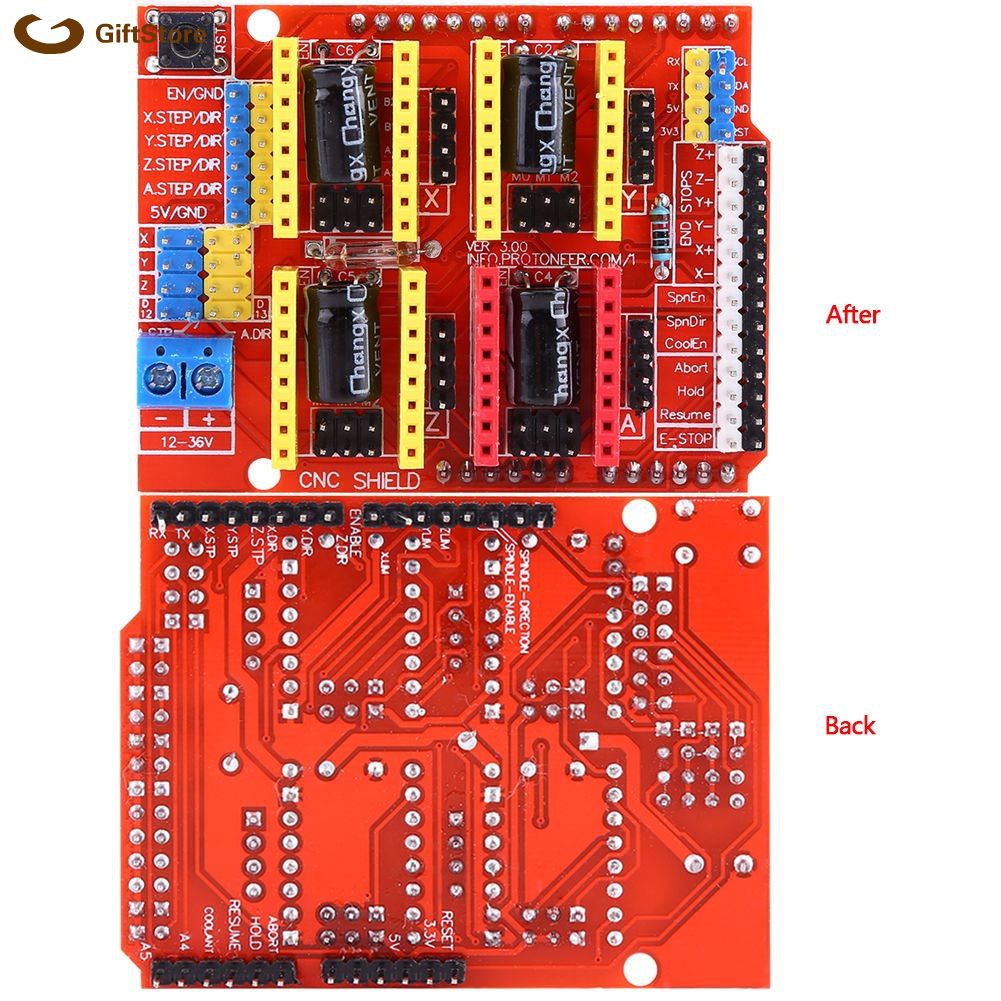 Mới Bảng Mạch Mở Rộng Cnc Shield V3 / Máy In 3d + 4 Trình Điều Khiển A4988 Cho Arduino