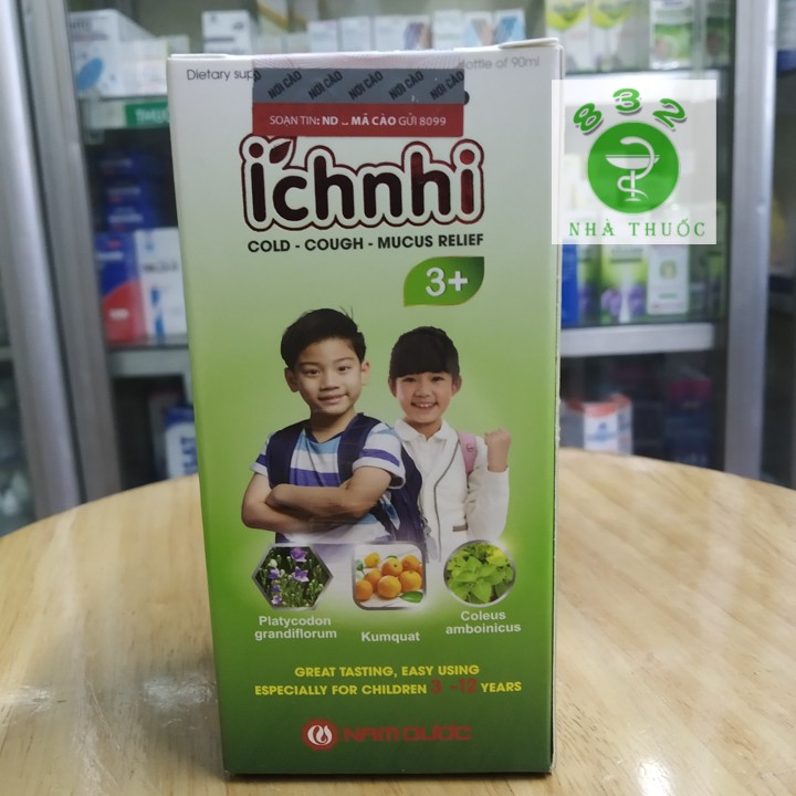 Siro Ho Cảm Ích Nhi  chai 90ml - GIÚP GIẢI CẢM – GIẢM HO – TIÊU ĐỜM