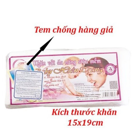 Combo 10 gói Khăn khô đa năng BABY HIỀN TRANG 180gr