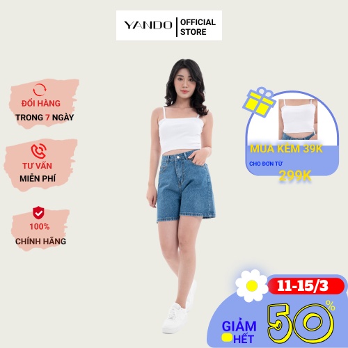 Áo croptop nữ hai dây thời trang YANDO-Chất liệu Thun thun borip - co giãn 2 màu Đen Trắng | BigBuy360 - bigbuy360.vn