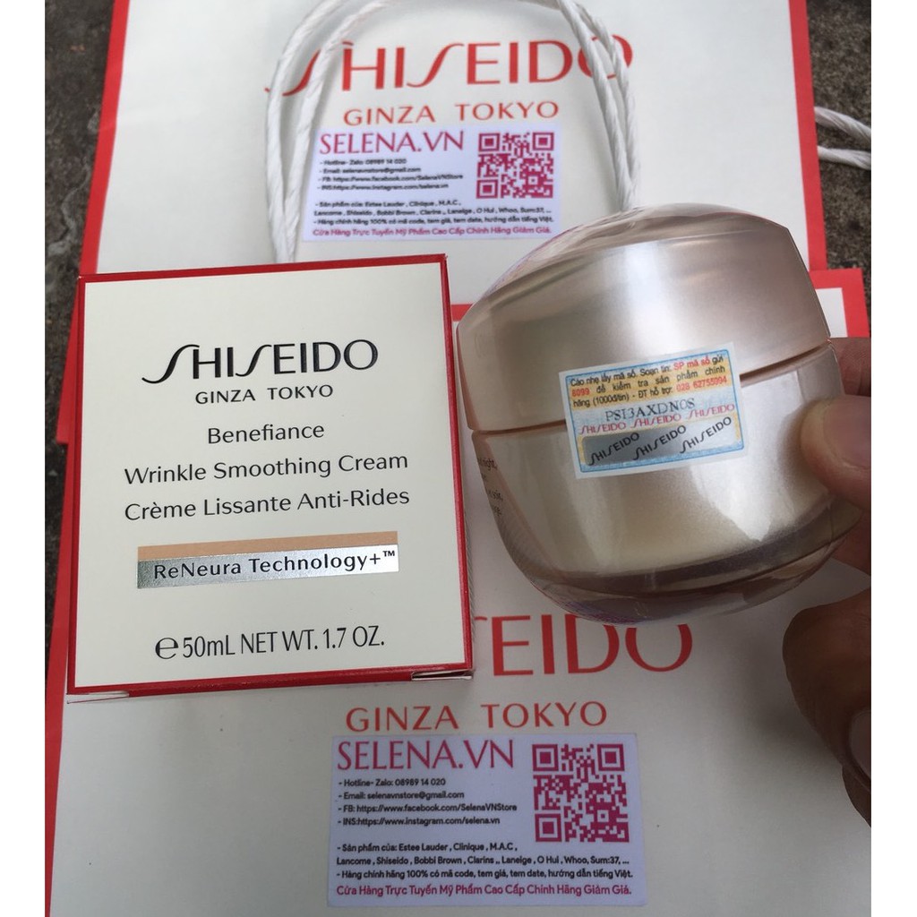 [SALE SỐC]  Kem dưỡng chống lão hóa Shiseido Benefiance Wrinkle Smoothing 50ml