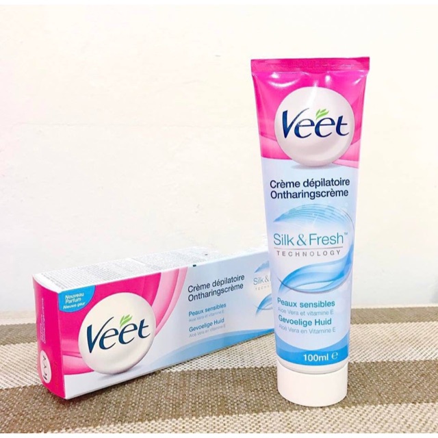 Kem Tẩy Lông Veet Silk & Fresh Sensitive 100ml