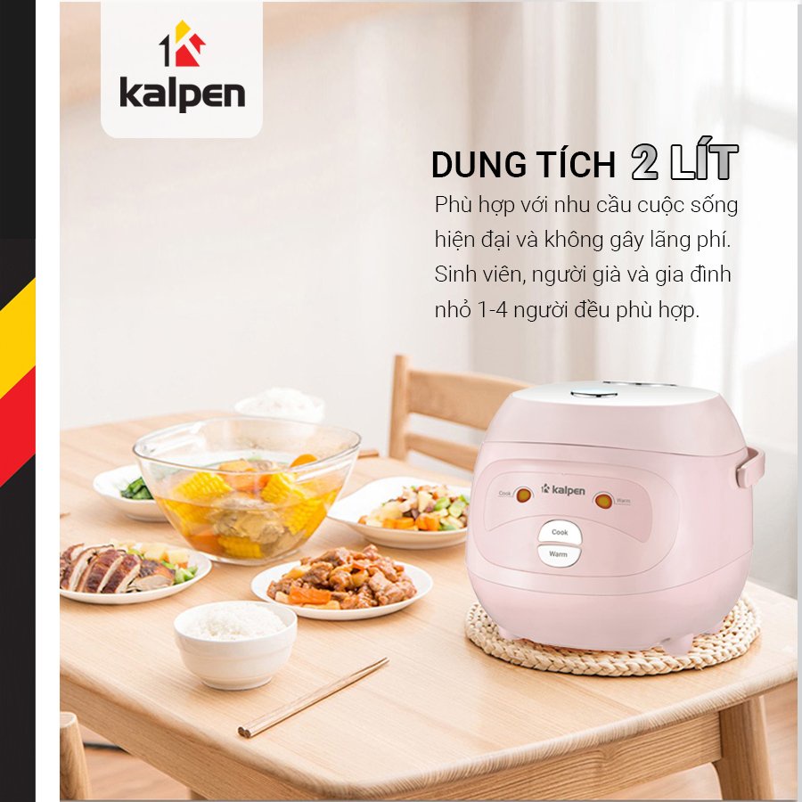 Nồi cơm điện ủ ấm 3D Kalpen model R1 dung tích 1L