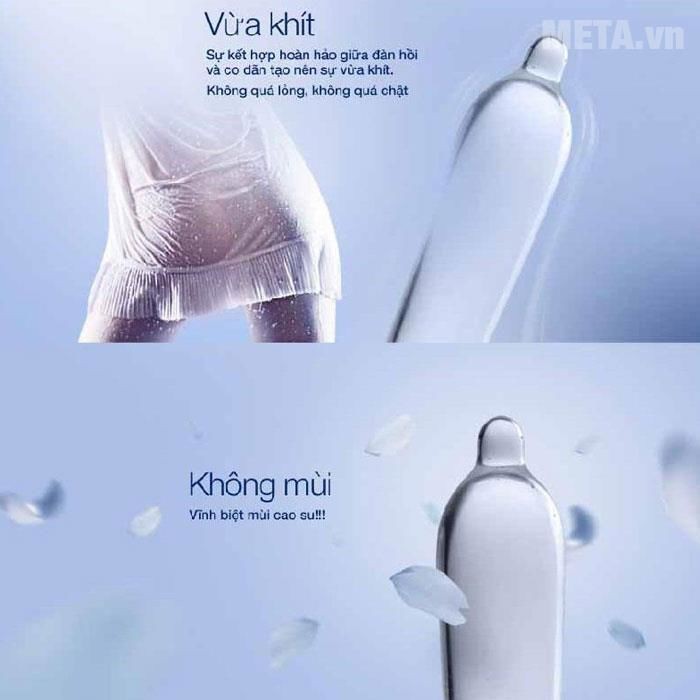 Bao Cao Su SIÊU MỎNG Durex Invisible 10 cái