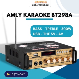 Amly ôtô mini, Ampli 12v karaoke bluetooth, Amply mini, Âm thanh bluetooth,  Amly mini Karaoke Kentiger,BT-298A