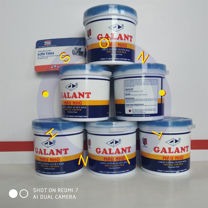 Màu nhũ Galant, ve màu xanh dương 225ml