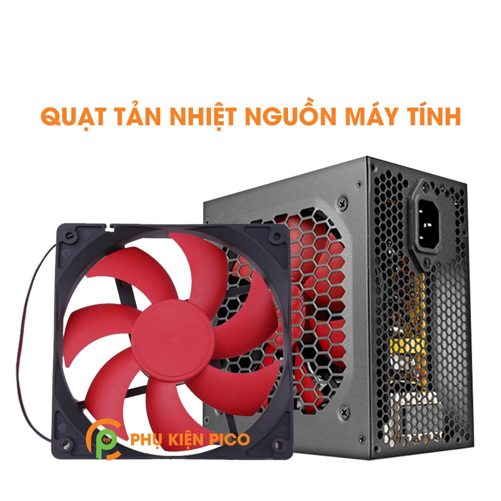 Quạt tản nhiệt nguồn máy tính chính hãng HXS Model C12025b DC12V, Fan speed 1800 RPM, 120x120x25mm