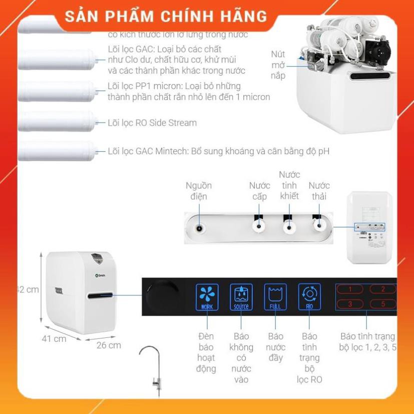 [ Hàng chính hãng ] Máy lọc nước Aosmith C1 | C2 dung tích chứa 6 lít nước [ Bảo hành 12 tháng ]