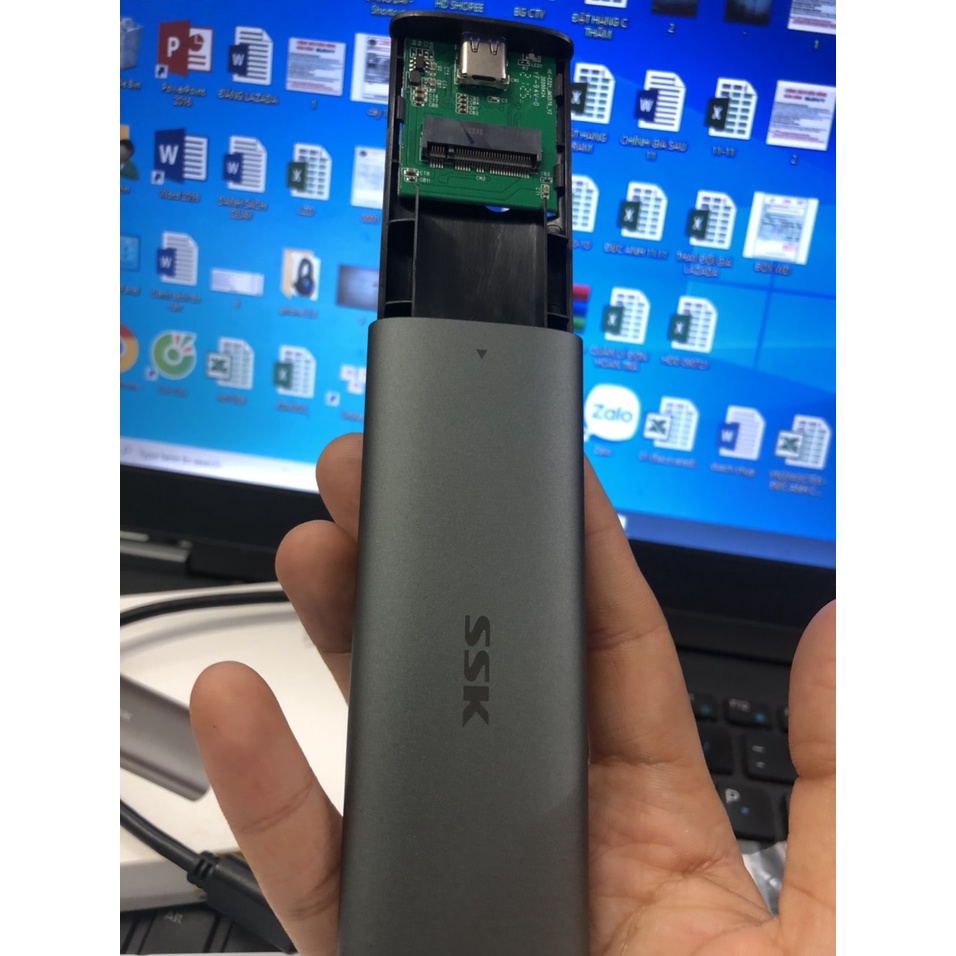 Box chuyển M2 SATA sang USB 3.0 SSK SHE-C321 , Bảo Hành 1 Năm- 1 Đổi 1