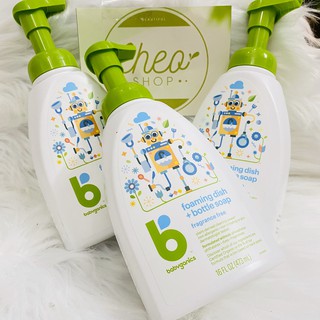 Nước rửa bình Babyganics  473ml cho bé không mùi organics mỹ