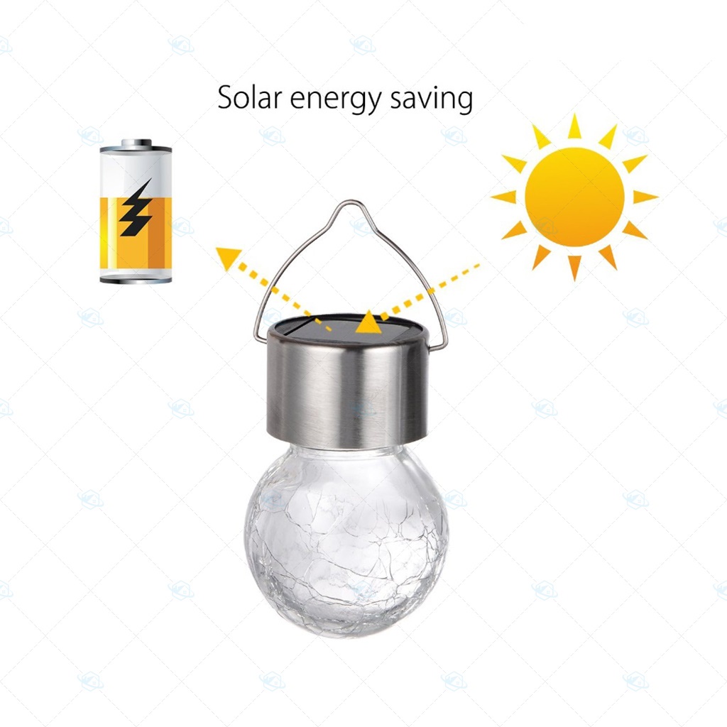 Đèn treo sân vườn năng lượng mặt trời có công tắc bật tắt