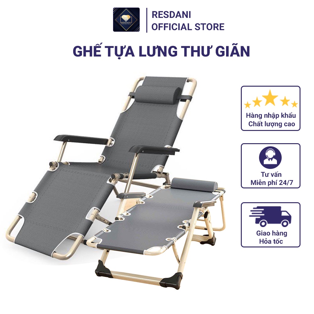 Ghế Bố Thư Giãn Ngủ Trưa Văn Phòng Resdani A175MS (Có Video Sản Phẩm)