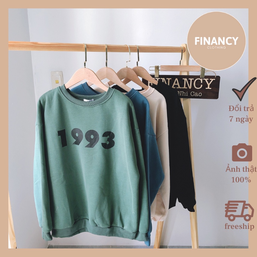 Áo Sweater nỉ bông Unisex ⚡ HÀNG CAO CẤP ⚡ áo nỉ form rộng lót bông mềm mại dễ phối đồ | BigBuy360 - bigbuy360.vn