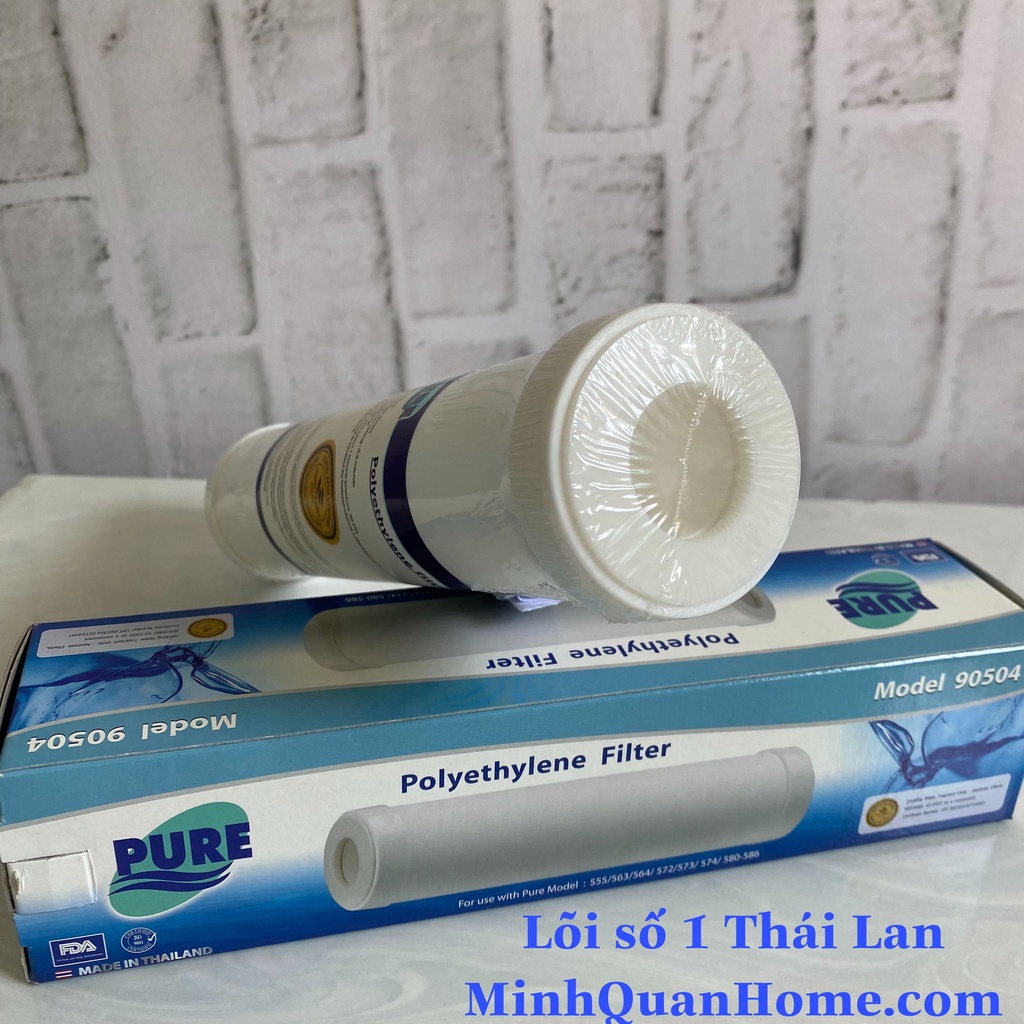Bộ 3 lõi lọc Pure 123 Thái lan ❤️NHẬP KHẨU CHÍNH HÃNG Pure Thái Lan❤️ Bộ lọc thô máy RO, ion kiềm