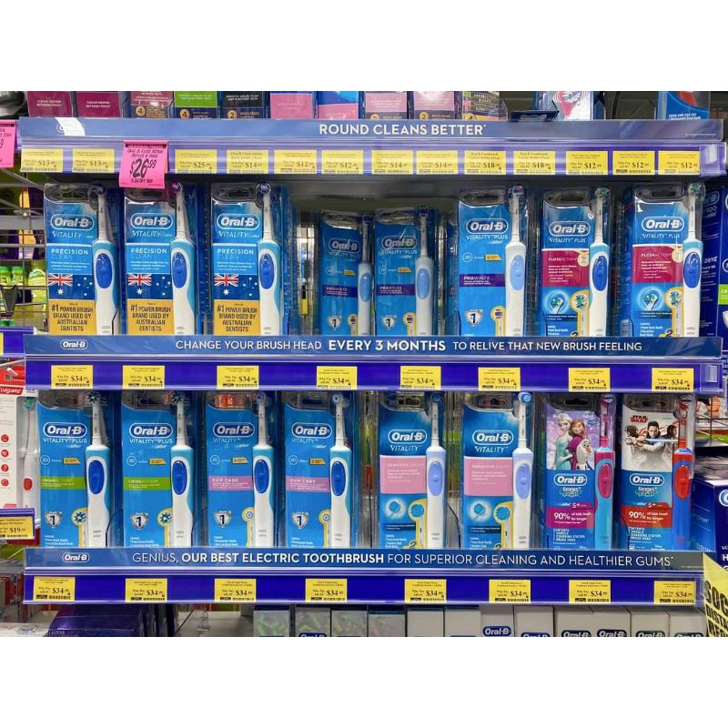 [Nội địa Úc] Bàn chải điện Oral B người lớn + tặng kèm đầu chải