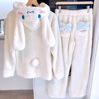 [VIDEO-ẢNH THẬT] Set ngủ lông White Rabbit cao cấp